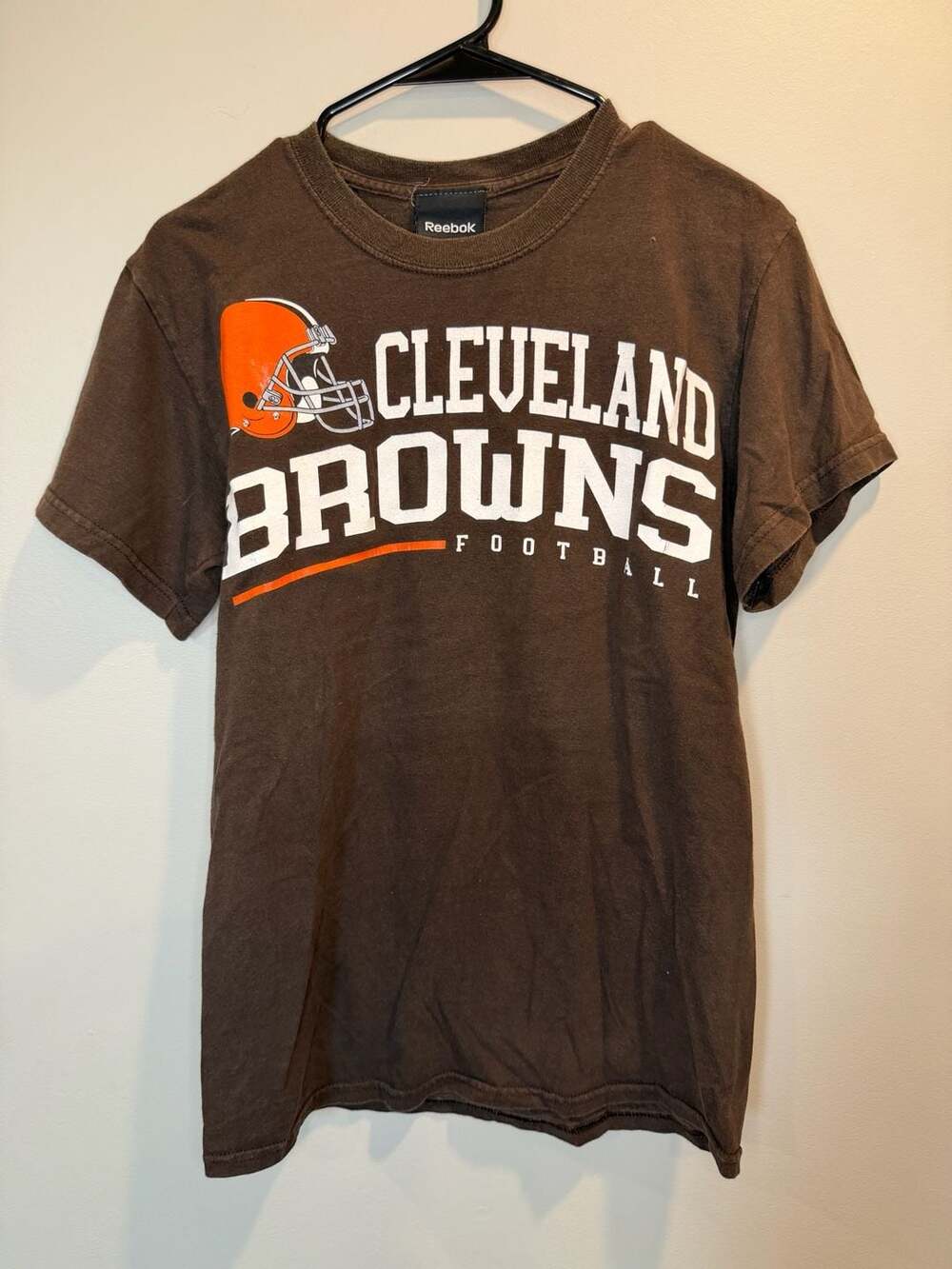 Reebok Cleveland Browns T-Shirt Size S Brown NFL